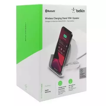 Belkin Induktionsladegerät Lautsprecher 10W weiß/weiß AUF001VFWH