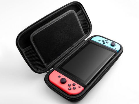 Beutelabdeckung Alogy-Abdeckung für die Nintendo Switch Lite Black 01-Konsole