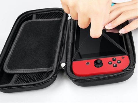 Beutelabdeckung Alogy-Abdeckung für die Nintendo Switch Lite Black 01-Konsole