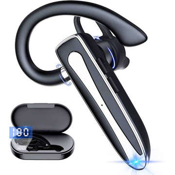 Bluetooth 5.1 Headset für Auto Wireless Kopfhörer für Autofahrer Loud YYK-530 mit PowerBank Ladestation