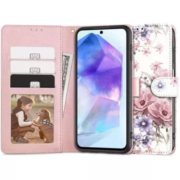 Brieftaschenetui für Samsung Galaxy A55 5G Blossom Flower