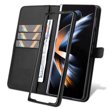 Brieftaschenetui für Samsung Galaxy Z Fold 5 Schwarz