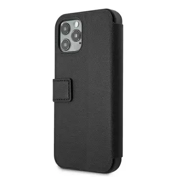 Buch-Handyhülle aus der US Polo-Stickerei-Kollektion iPhone 12/12 Pro 6,1" Schwarz Schwarz