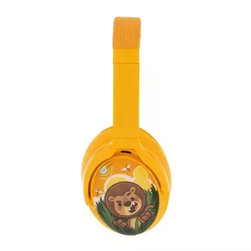 BuddyPhones Cosmos Plus ANC Funkkopfhörer für Kinder (Gelb)