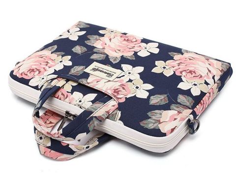 Canvaslife Aktentasche Laptop Sleeve 13 für MacBook Pro / Air Navy Rose