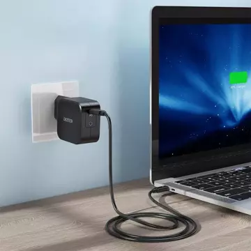 Choetech Fast GaN USB Ladegerät Typ C 61W 3A Stromversorgung Schwarz (Q6006)