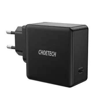 Choetech Fast USB Typ C PD Ladegerät 60W 3A Schwarz (Q4004-EU)