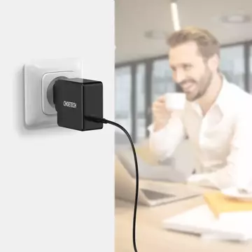 Choetech Fast USB Typ C PD Ladegerät 60W 3A Schwarz (Q4004-EU)