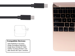 Choetech kabel 2x usb-c typ c 3a macbook schwarz