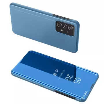 Clear View Case Klapphülle für Samsung Galaxy A73 blau