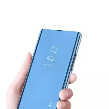 Clear View Case Klapphülle für Samsung Galaxy A73 blau