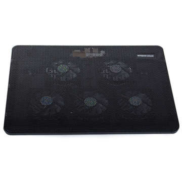 Cooling Pad Laptop Support Notebook Ständer verstellbar 12-17 Zoll LED-Hintergrundbeleuchtung schwarz