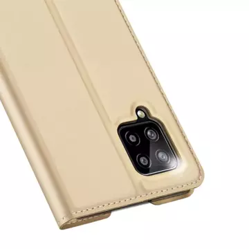 DUX DUCIS Skin Pro Holster Cover mit Flip Cover für Samsung Galaxy A42 5G gold