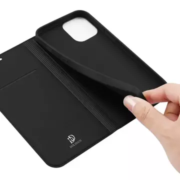 DUX DUCIS Skin Pro Holster Flip Cover für iPhone 12 Pro / iPhone 12 schwarz