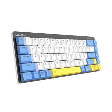 Dareu EK868 Bluetooth Wireless Mechanische Tastatur (Weiß, Blau, Gelb)