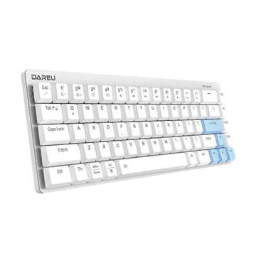 Dareu EK868 Bluetooth drahtlose mechanische Tastatur (weiß und blau)