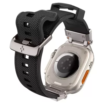 Das Spigen Durapro Armor-Armband für die Apple Watch 4 / 5 / 6 / 7 / 8 / 9 / Se / Ultra 1 / 2 (42 / 44 / 45 / 49 mm) ist eine Kombination aus modernen Materialien, die Haltbarkeit und Stil vereinen und so ein Unikat schaffen Zubehör für Ihre Smartwatch.