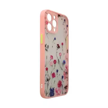 Design Case für iPhone 12 Pro Blumenrosa