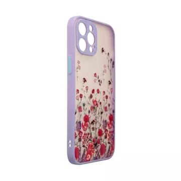 Design Case für iPhone 12 Pro Max floral lila