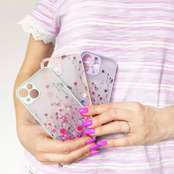 Design Case für iPhone 12 Pro Max floral lila