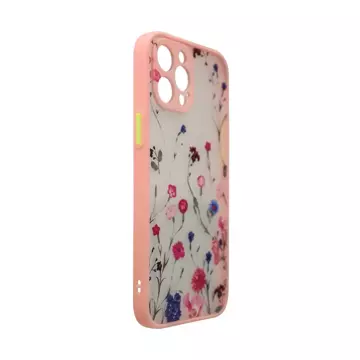 Design Case für iPhone 13 Pro Blumenrosa