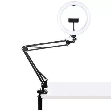 Desktop-Ständer / Stativ für LED-Clip 26 cm Vlog / Stream Puluz für Telefon PKT3090B