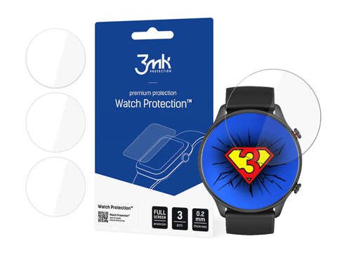 Displayfolie 3mk Watch Protection x3 für Xiaomi AmazFit GTR
