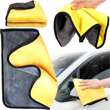 Doppelseitiges Autohandtuch 30x60 cm Velours Mikrofaser zum Waschen und Trocknen von Autos Tuch Alogy Car Detailing