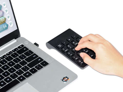 Drahtlose numerische USB-Tastatur für Laptop-PC Alogy Wireless KeyPad