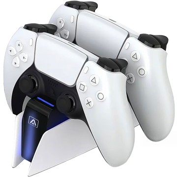 Dual-Dockingstation für den PlayStation 5 PS5-Controller Pad White