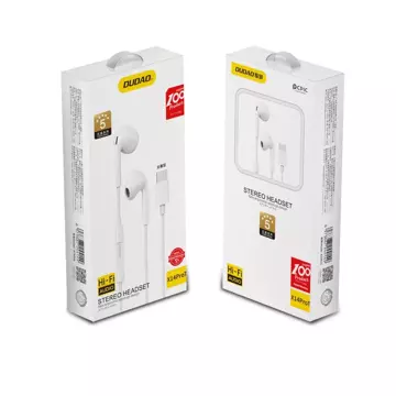 Dudao In-Ear-Kopfhörer mit USB-Typ-C-Anschluss weiß (X14PROT)