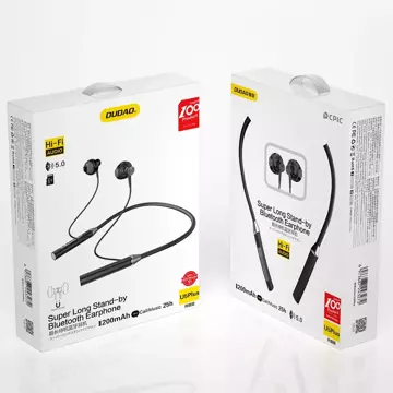 Dudao In-Ear Wireless Bluetooth Kopfhörer Headset schwarz (U5 Plus schwarz)