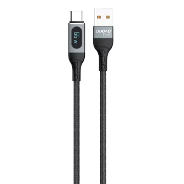 Dudao USB-Kabel - USB Typ C Schnellladung PD 66W schwarz (L7Max)