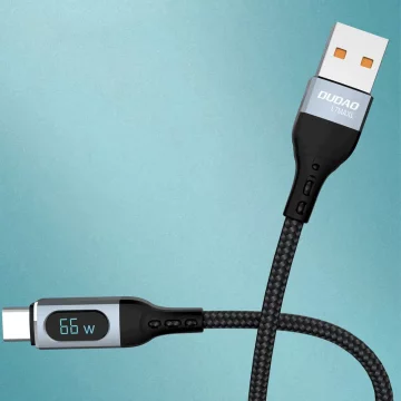 Dudao USB-Kabel - USB Typ C Schnellladung PD 66W schwarz (L7Max)