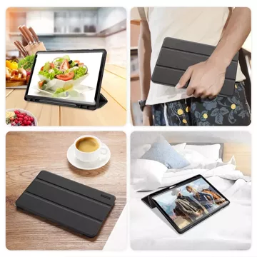 Dux Ducis Domo Hülle mit Ständer für Samsung Galaxy Tab S9 FE - Schwarz