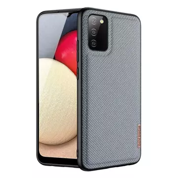 Dux Ducis Fino Hülle Cover mit Nylonmaterial bezogen Samsung Galaxy A02s EU grau