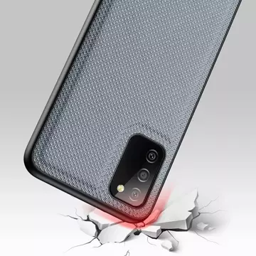 Dux Ducis Fino Hülle Cover mit Nylonmaterial bezogen Samsung Galaxy A02s EU grau