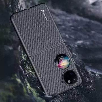 Dux Ducis Fino Hülle mit Nylonmaterial bezogen Huawei P50 Pocket schwarz