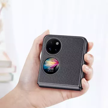 Dux Ducis Fino Hülle mit Nylonmaterial bezogen Huawei P50 Pocket schwarz