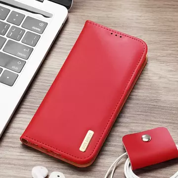 Dux Ducis Hivo Schutzhülle für Samsung Galaxy S23 Flip Cover Wallet Stand RFID Blocker rot