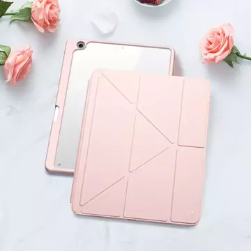 Dux Ducis Magi Hülle iPad 10,9'' 2022 (10. Generation) Hülle mit Stifthalter Smart Cover Ständer rosa