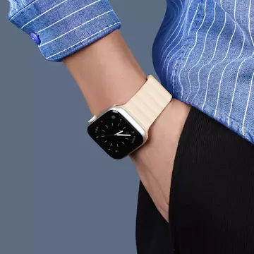 Dux Ducis Magnetarmband Apple Watch Ultra Magnetarmband beige (Kettenversion)