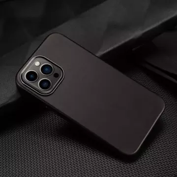 Dux Ducis Naples Case für iPhone 13 Pro Max Lederhülle (MagSafe-kompatibel) Dunkelbraun