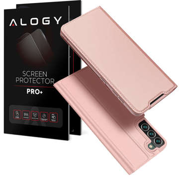 Dux Ducis Skin Pro Flip Schutzhülle Leder Samsung Galaxy S22 Plus Rosa Glas