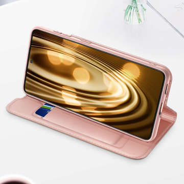 Dux Ducis Skin Pro Flip Schutzhülle Leder Samsung Galaxy S22 Plus Rosa Glas