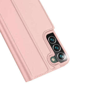 Dux Ducis Skin Pro Flip Schutzhülle Leder Samsung Galaxy S22 Plus Rosa Glas