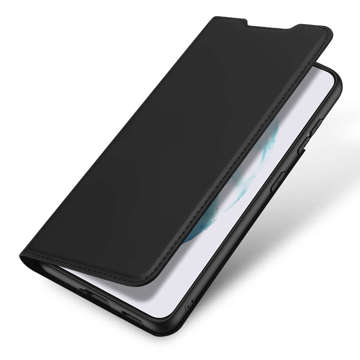 Dux Ducis Skin Pro Flip Schutzhülle Leder für Samsung Galaxy S22 Plus Schwarz Glas