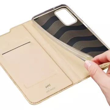 Dux Ducis Skin Pro Holster Cover Flip Cover für Samsung Galaxy A03s gold