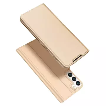 Dux Ducis Skin Pro Holster Cover Flip Cover für Samsung Galaxy S22 gold