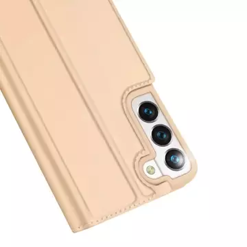 Dux Ducis Skin Pro Holster Cover Flip Cover für Samsung Galaxy S22 gold